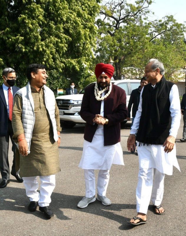 Ashok Gehlot, Charanjeet Channi 