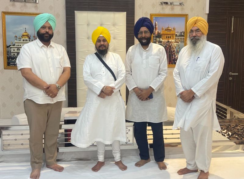 BJP leader Dr. Jagmohan Singh Raju meets giani Harpreet Singh