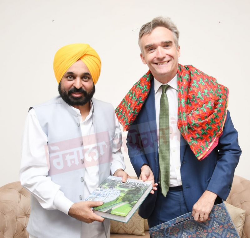 CM Mann meeting with British High Commissioner Alex ellis  