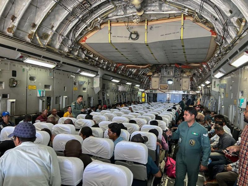  3,862 Indians were brought back from Sudan in 17 military flights and 5 flights by aircraft.