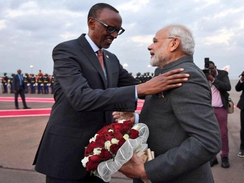 PM Narender Modi and Rawanda President