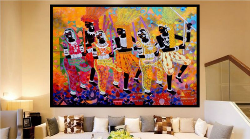 Hand Painted Wall Hanging