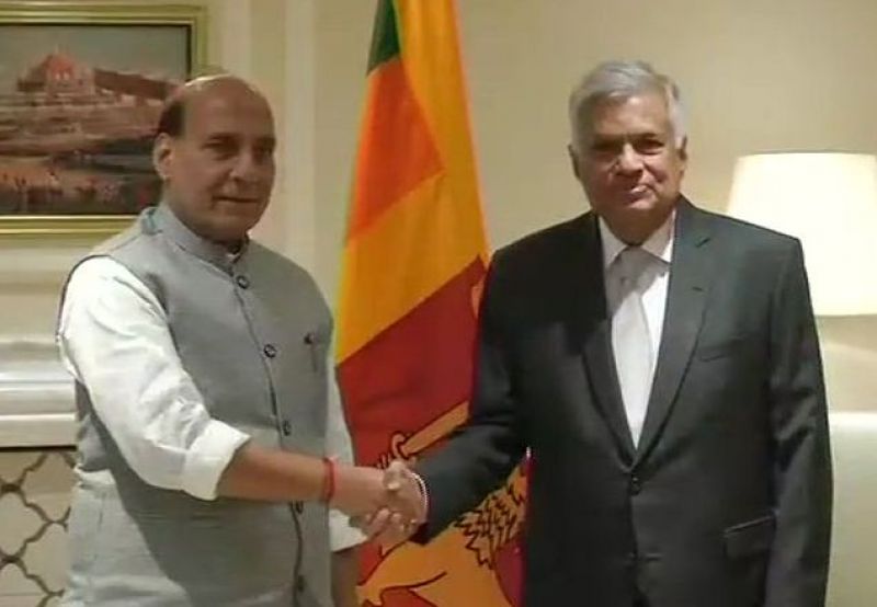 With Rajnath Singh