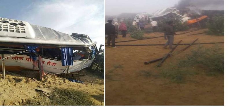 14 killed as bus, truck collide in Rajasthan's Bikaner