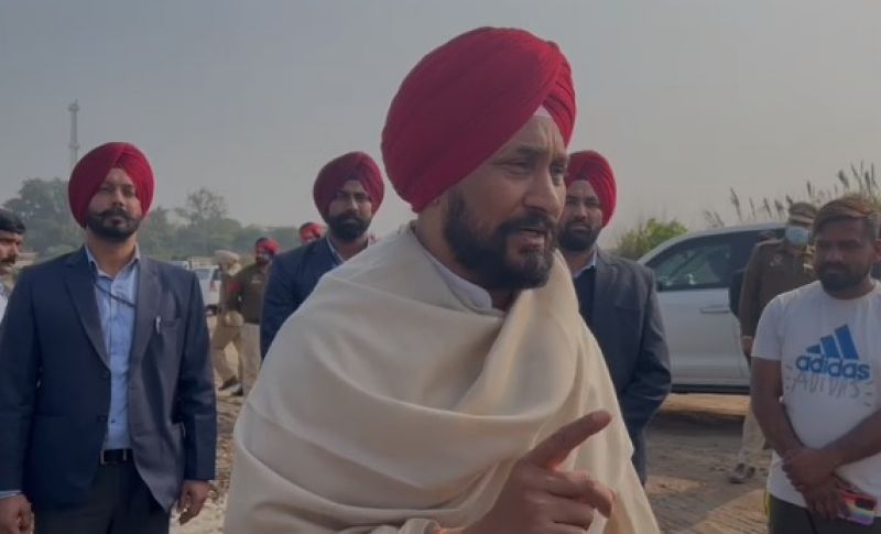  After Raghav Chadha, CM Channi raids Sutlej river mining site