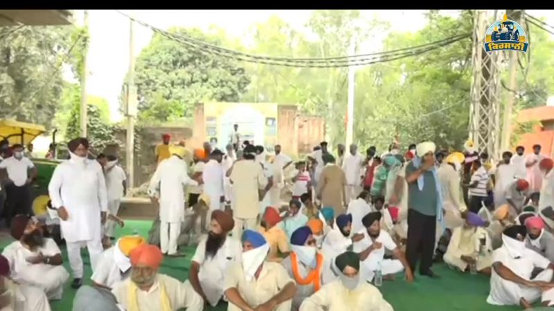 Farmer protest in kharar 