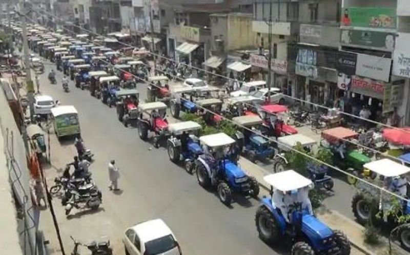 Tractor protest