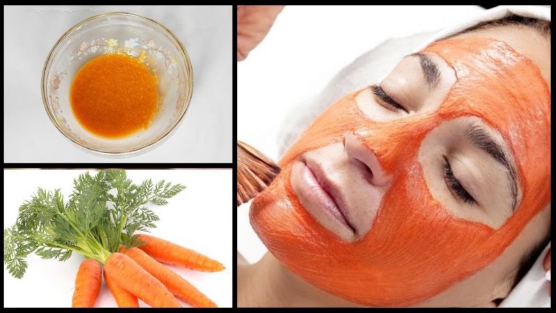 Make the face shiny with carrot face pack