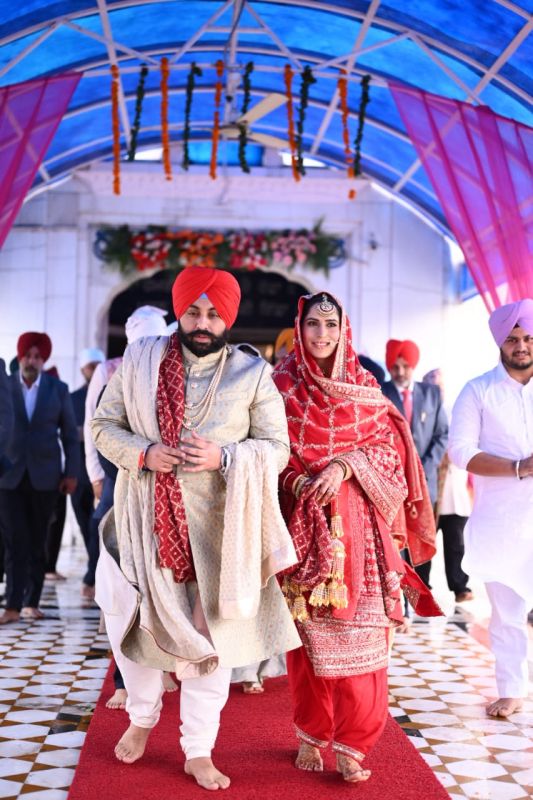 Cabinet Minister Harjot Bains ties knot with IPS Jyoti Yadav  