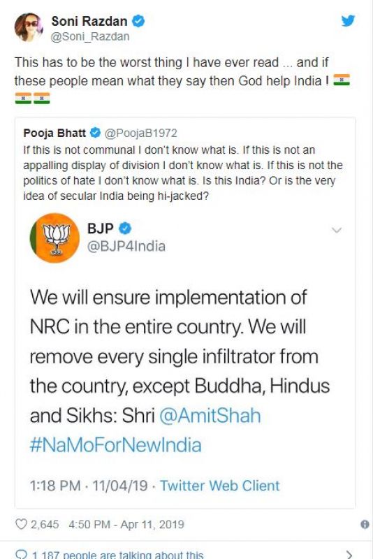 BJP Tweet