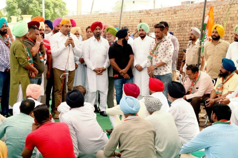 Captain Sandeep Singh Sandhu during election campaign 