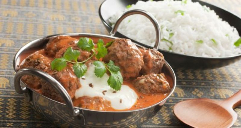 kofte with rice