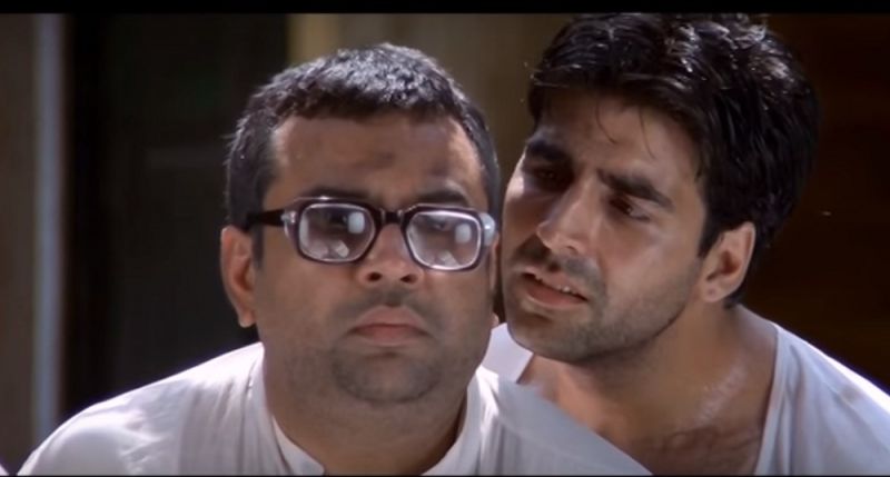 Paresh Rawal with Akshay Kumar