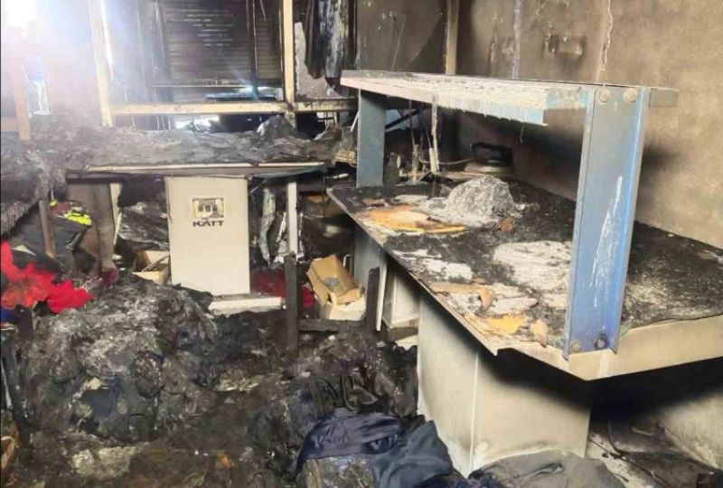 Terrible fire at readymade garment factory