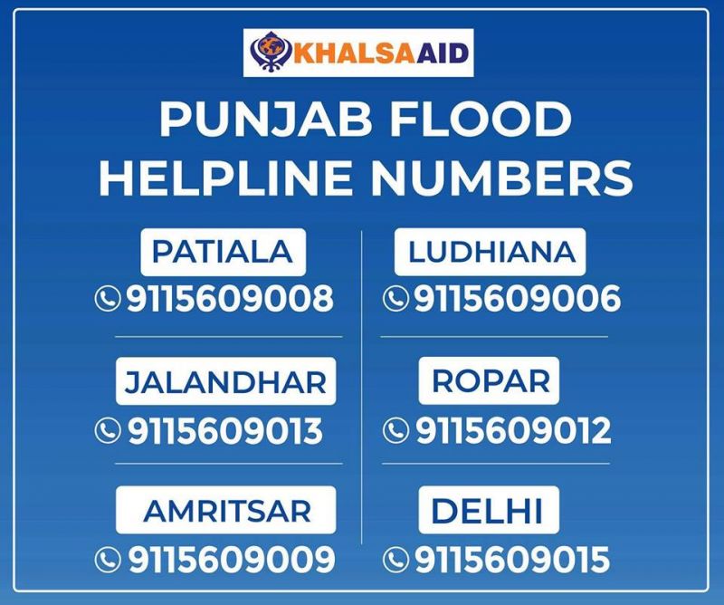Khalsa Aid issue helpline numbers for help 
