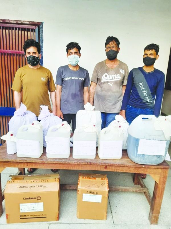 Punjab police arrested four Afghan nationals and seized 17 kg of heroin