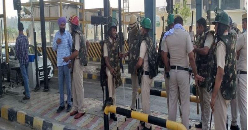Haryana Farmer Protest at toll plaza