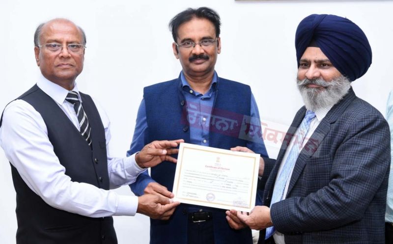 Certificates handed over to Rajya Sabha candidates from Punjab