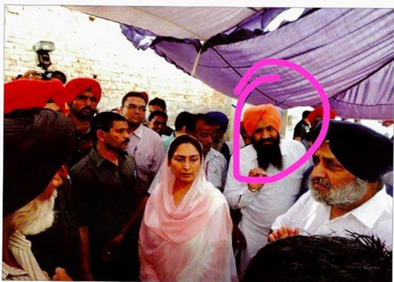 Pictures of Harjinder Singh Bittu with Akali leaders from the Chief Minister's Office.