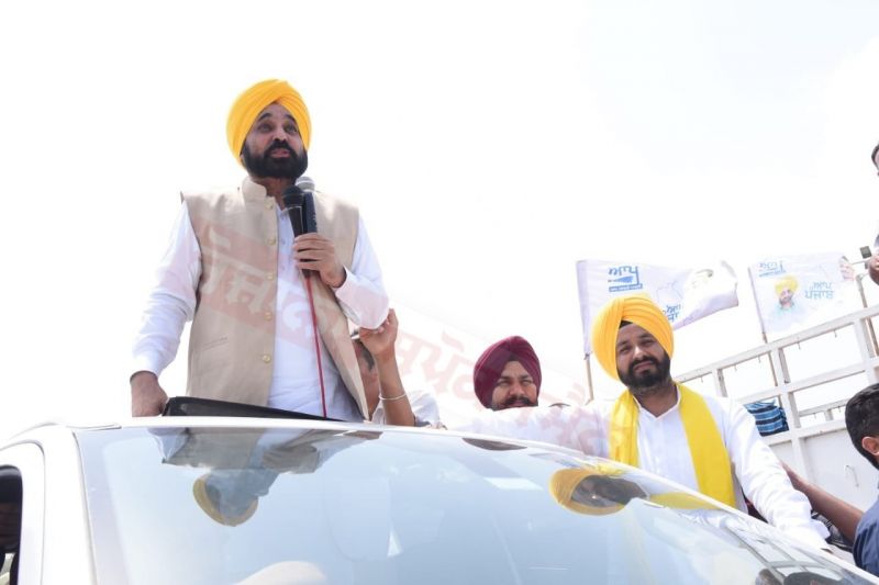 Punjab CM Bhagwant Mann Sangrur Roadshow 