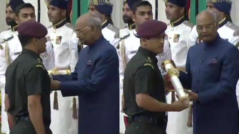 Cricket legend MS Dhoni receives Padma Bhushan
