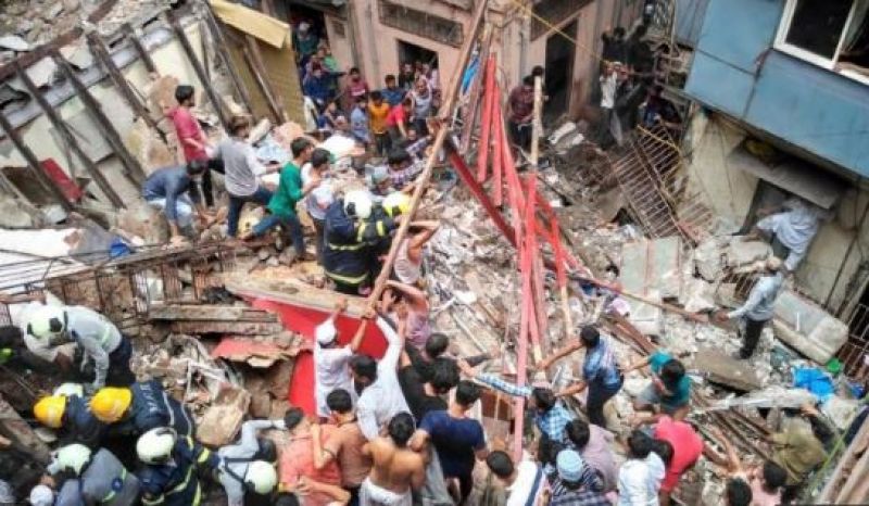 building collapsed in Mumbai