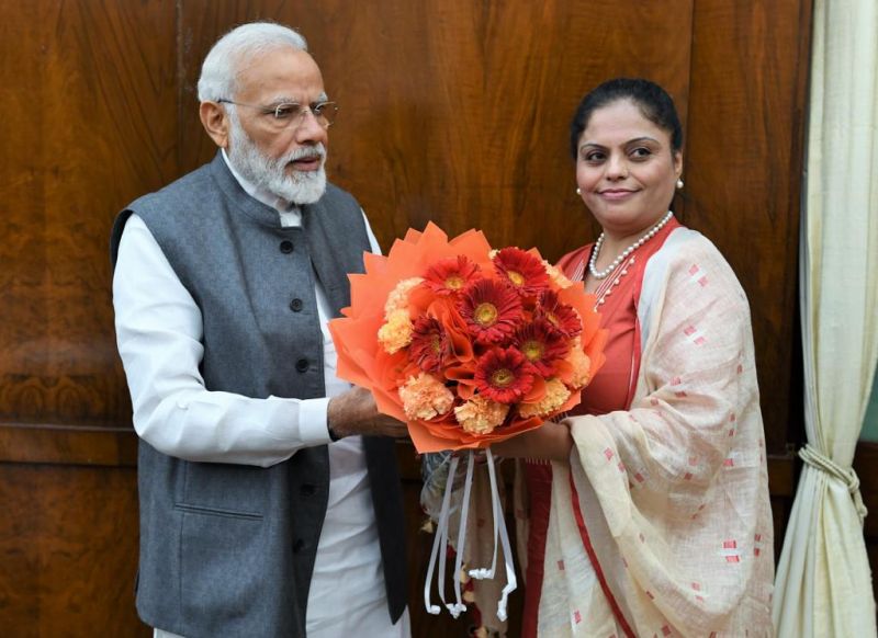 Manisha Gulati meet PM Narendra Modi