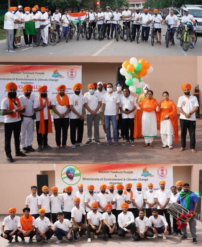 Bicycle rally focusing on environmental and health issues