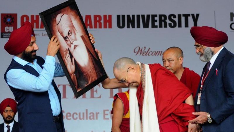 Dalai Lama at Chandigarh University