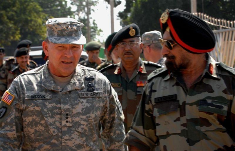 usa Army with Indian Army