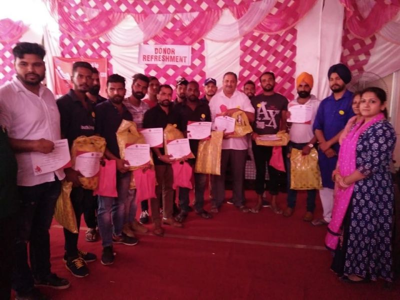 Blood Donate Camp at Kirpal Ashram Mullanpur