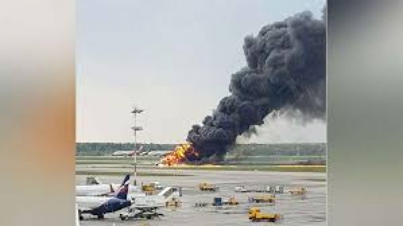 A Russian Firefighters Fired In the Plane