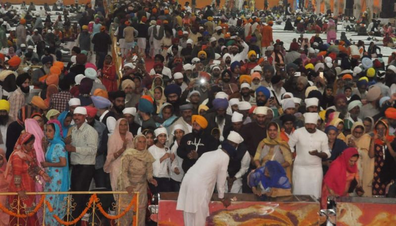 Bhog of Sehaj Paath at main pandal marks 550th Parkash Purb in Sultanpur Lodhi