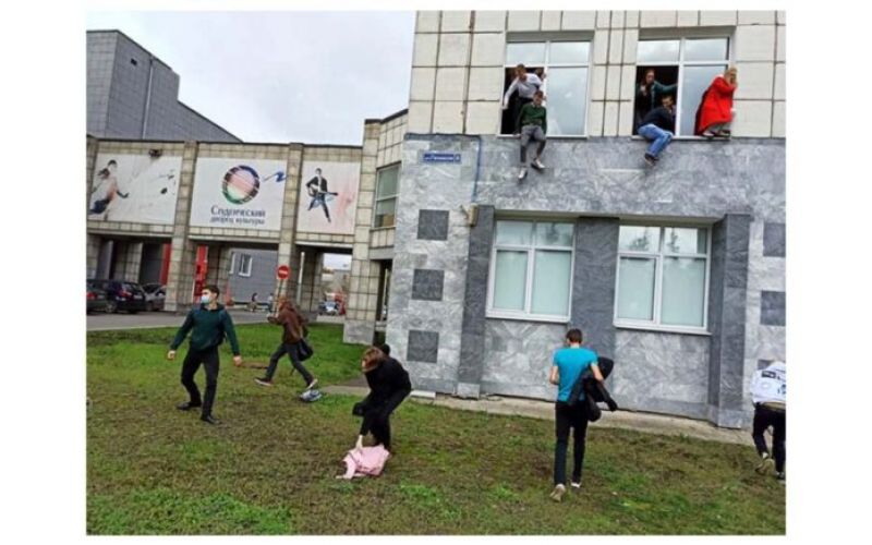 Russia university shooting Accident 