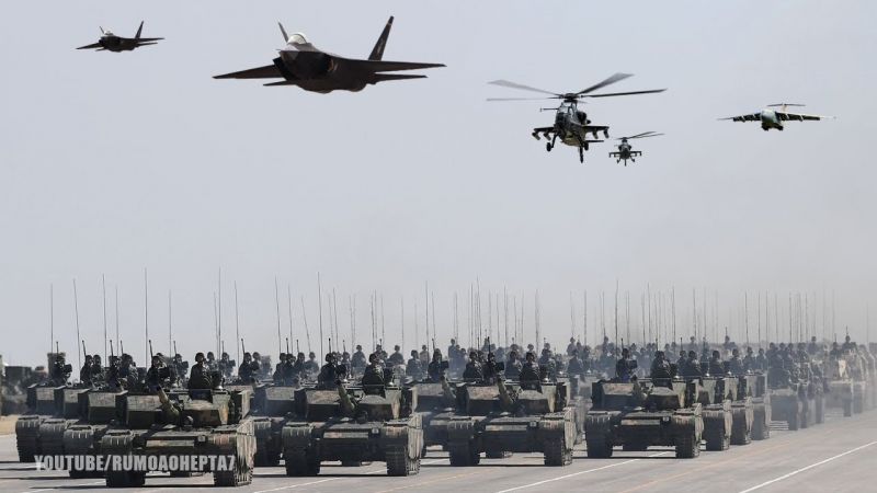 China shows off military in anniversary parade