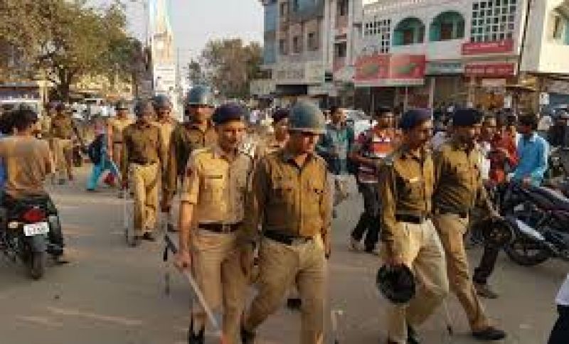 8 company srpf and riot control police deployed in aurangabad