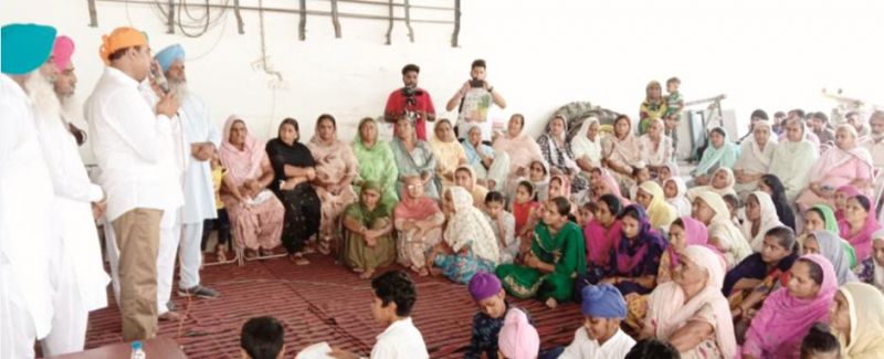 Captain Sandeep Singh Sandhu during election campaign