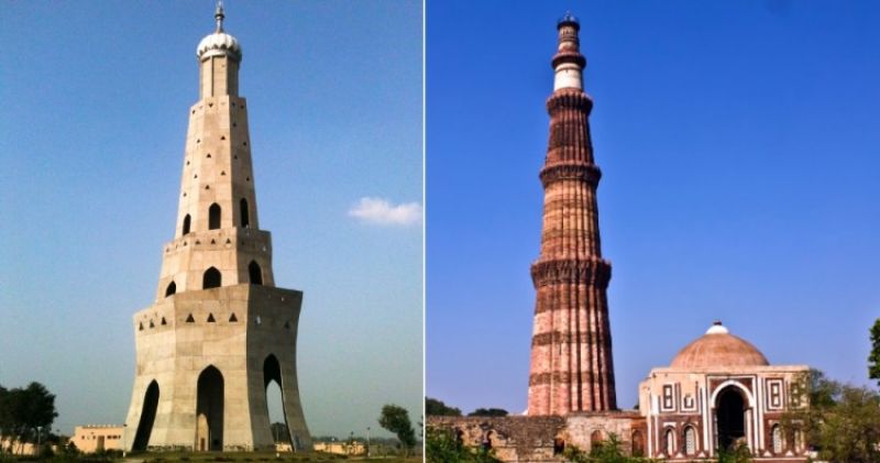 Fateh Ganj Gumbad and Qutub Minar 