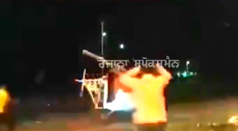 Young man making indigenous helicopter