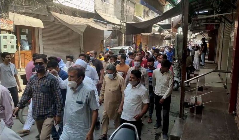 Shopkeeper's protest