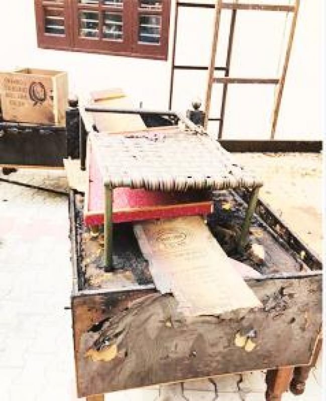 Guru Granth Sahib swroop burnt due to short circuit 
