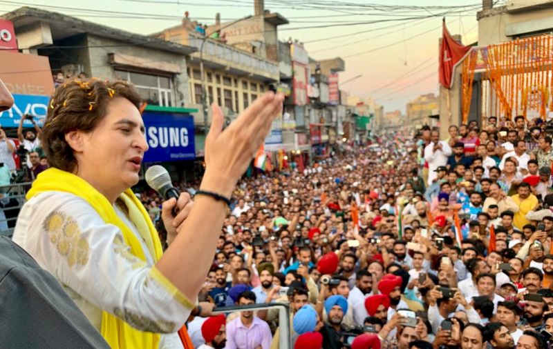 Priyanka Gandhi's Road Show