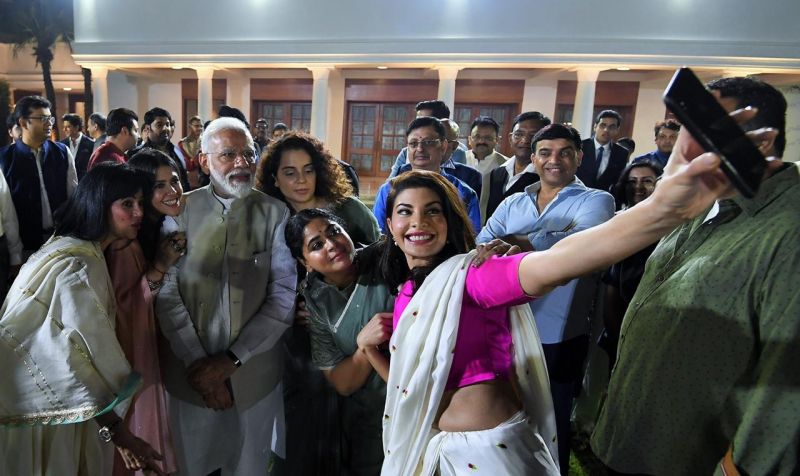 Actresses with Narendra Modi 
