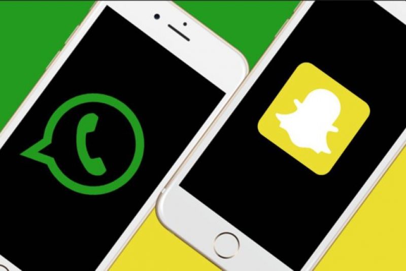 WhatsApp and Snapchat