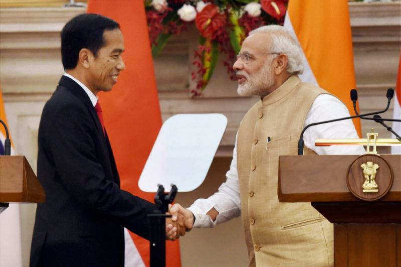 Joko Widodo &  Narendra Modi Shaking hands