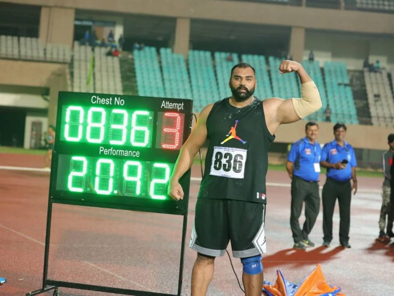 Shot putter Tajinder Pal Toor smashes own national record