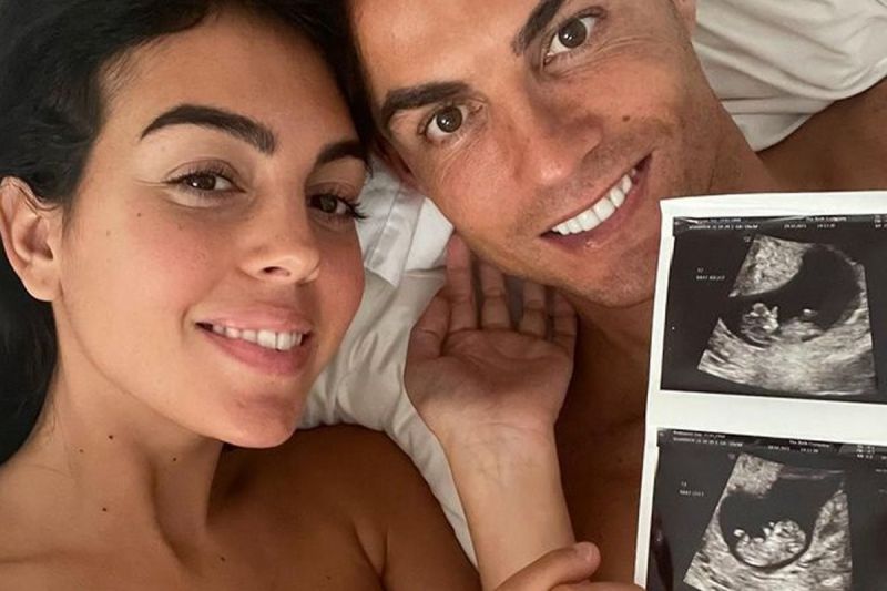 Cristiano Ronaldo and his wife