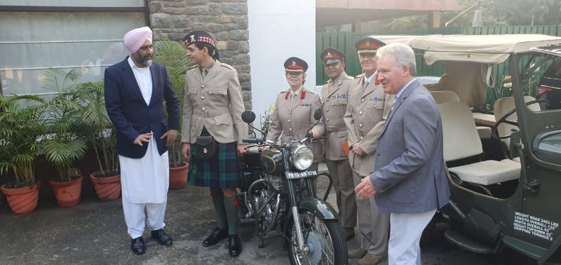 Personal visit of British Army to FM residence