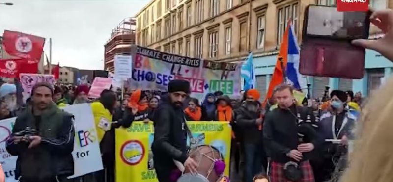 Protests in Scotland against Three Farm laws