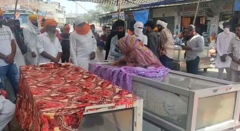 Family Protest in Tarn Taran